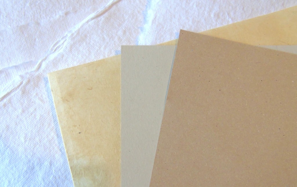 Papier utilisé pour les différentes créations L'arbre à papier