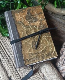 Grimoire, carnet vierge, reliure artisanale, L'arbre à papier