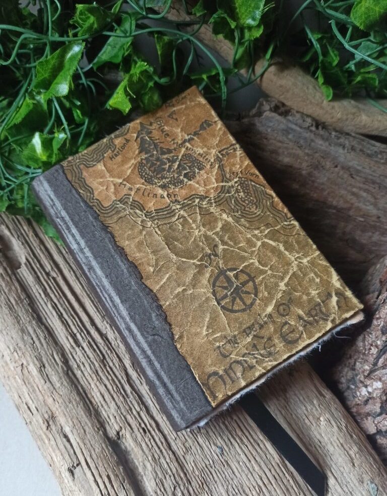 Grimoire, carnet vierge, reliure artisanale, L'arbre à papier