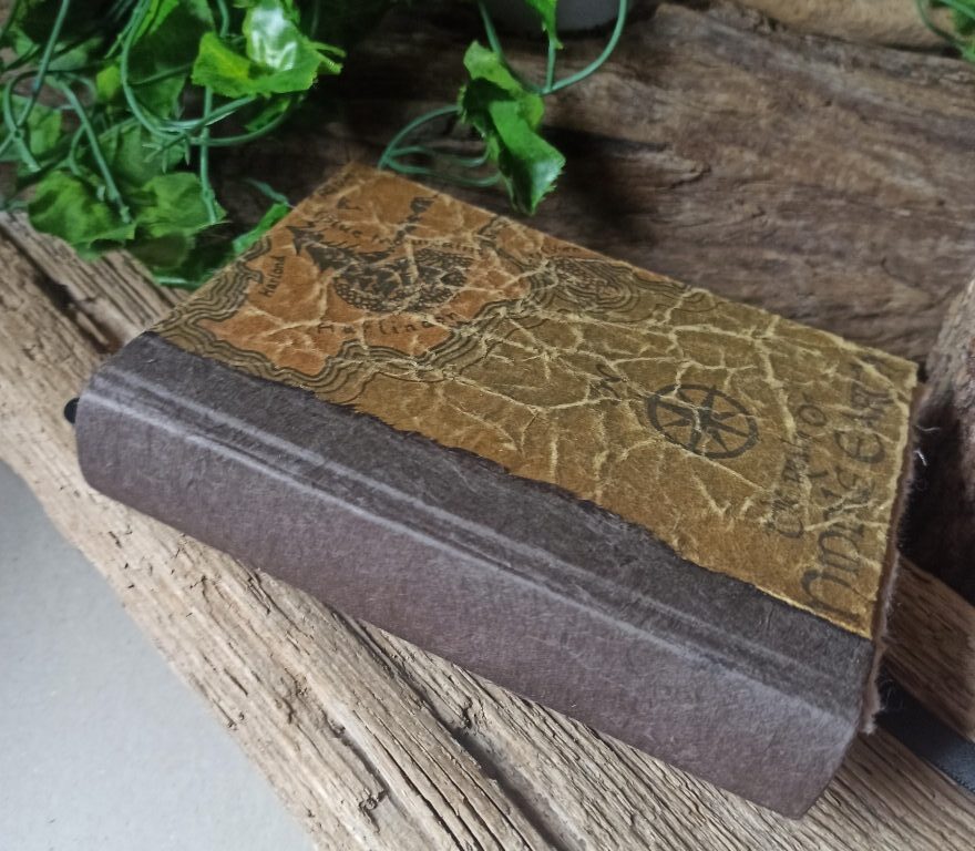 Grimoire, carnet vierge, reliure artisanale, L'arbre à papier