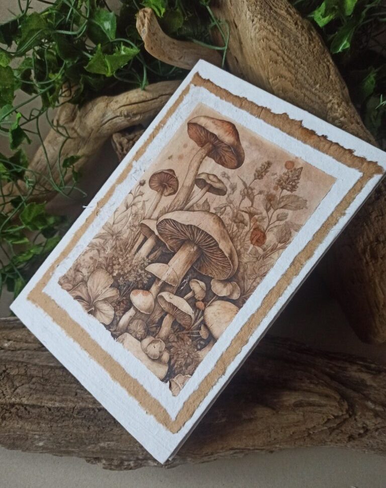 Grimoire, carnet ou herbier vierge, papier coton, reliure artisanale, L'arbre à papier