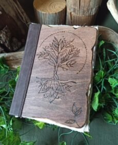 Grimoire, carnet artisanal vierge, reliure artisanale