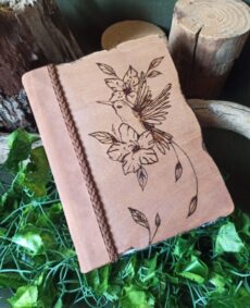 Grimoire, carnet artisanal vierge, reliure artisanale